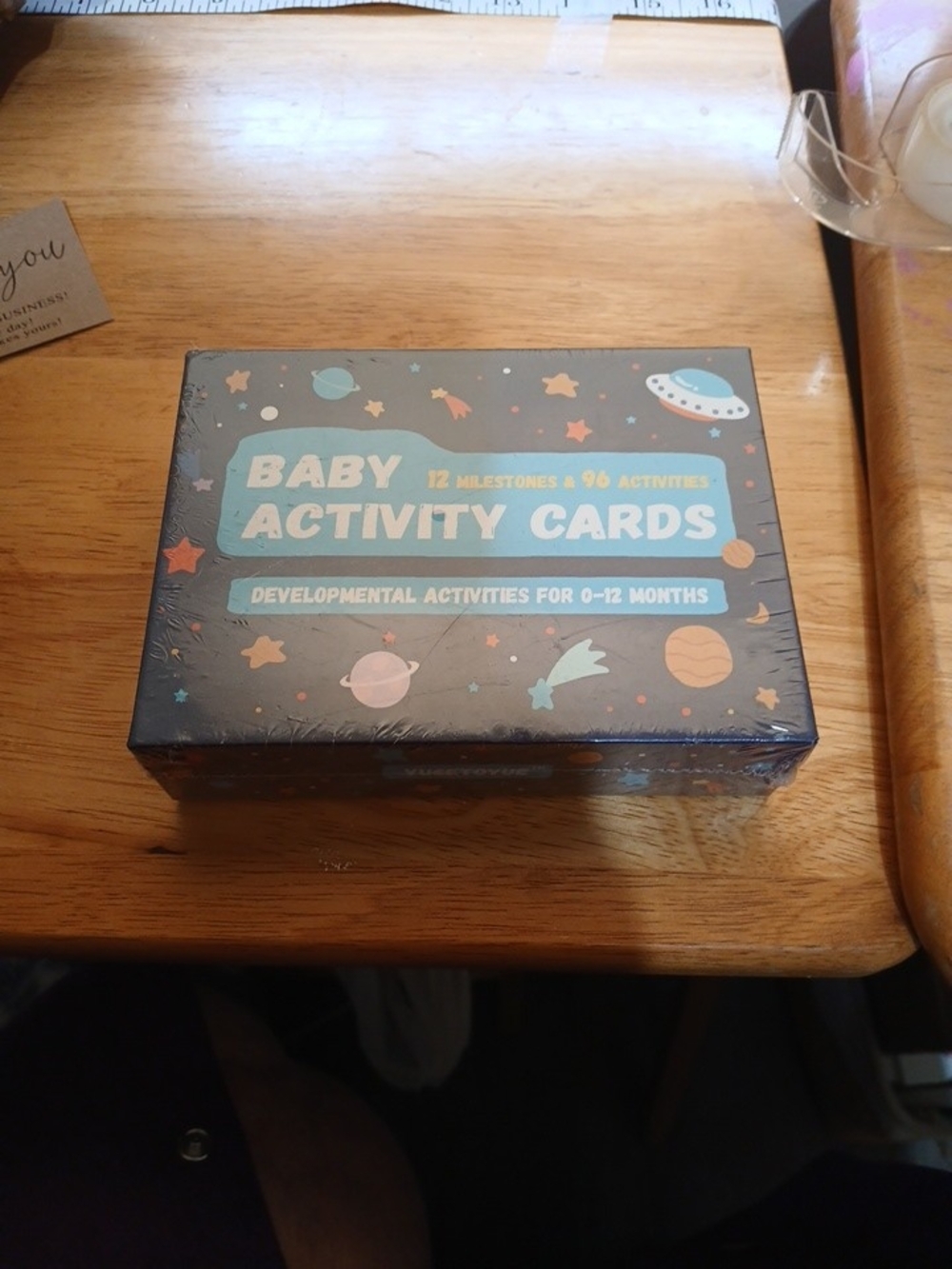 Baby Activity Cards - Blue Developmental Milestones Kit